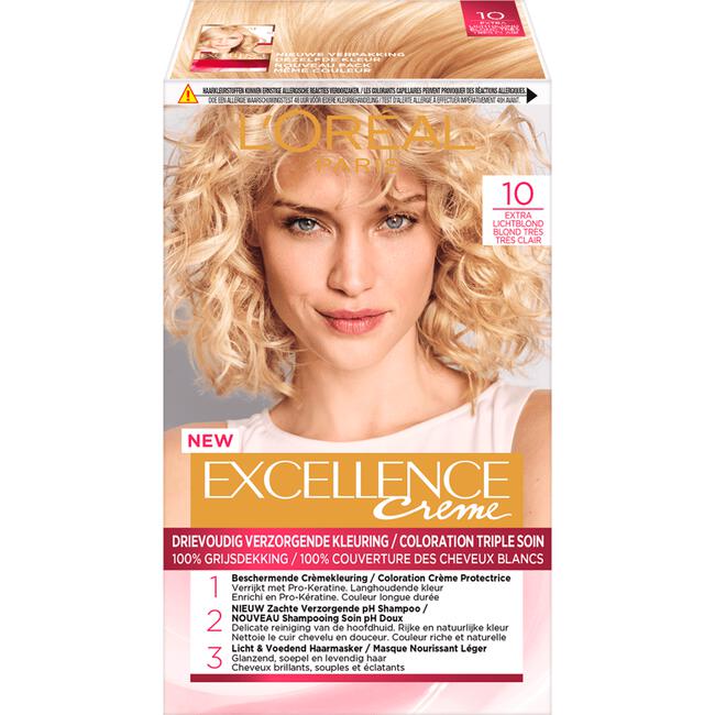 L'Oréal Paris Excellence Crème Verzorgende Crèmekleuring 10 Extra Lichtblond