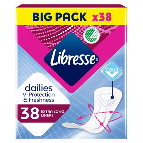 Libresse Dailies Inlegkruisjes Extra Long Big Pack 38 stuks