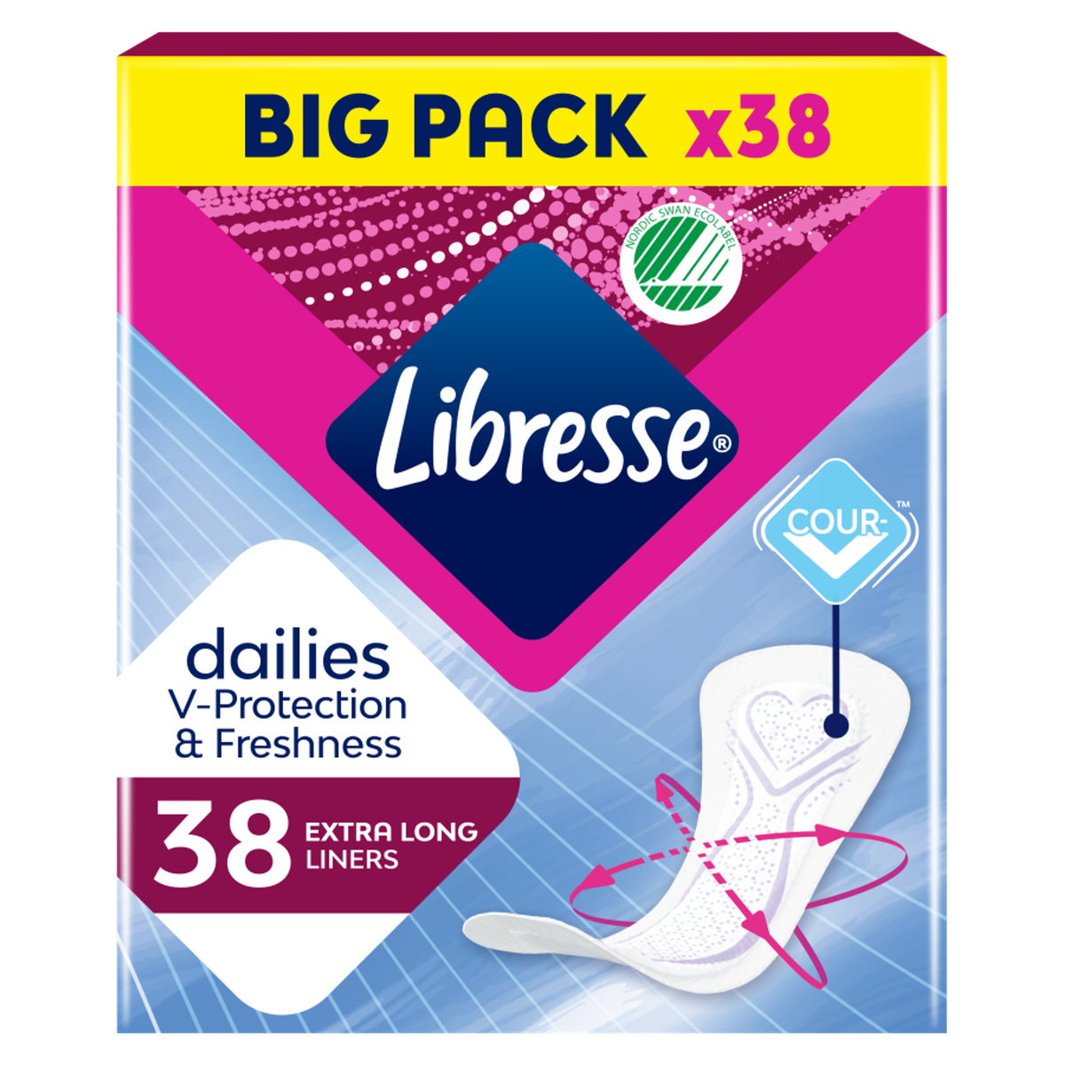 Libresse Inlegkruisjes Extra Long — 38 stuks