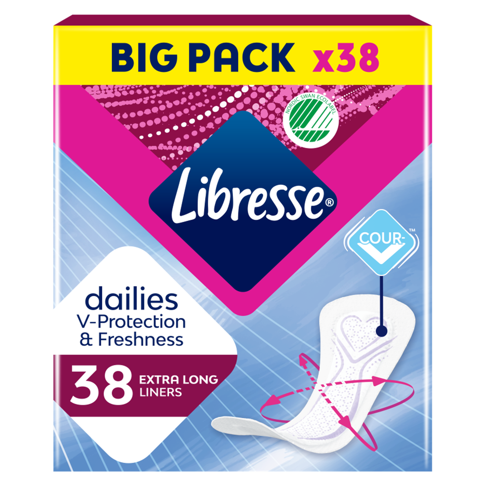 Libresse Dailies Inlegkruisjes Extra Long Big Pack 38 - 38 stuks