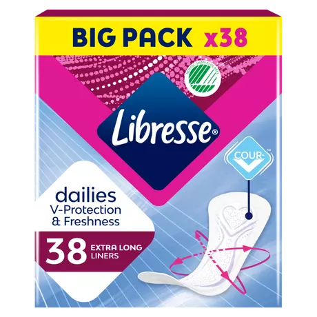 Libresse Dailies Inlegkruisjes Extra Long Big Pack 38 stuks