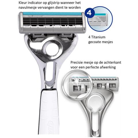 Wilkinson Sword Quattro Essential 4 Sensitive Scheersysteem