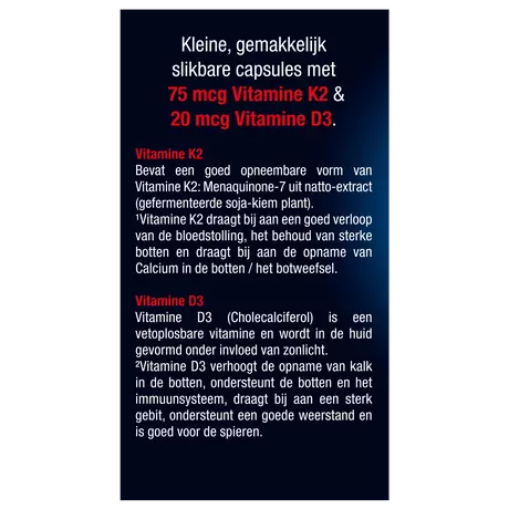Lucovitaal Vitamine K2 + D3 Capsules 60 stuks