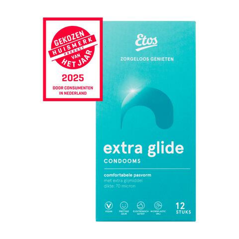 Etos Condooms Extra Glijmiddel 12 stuks