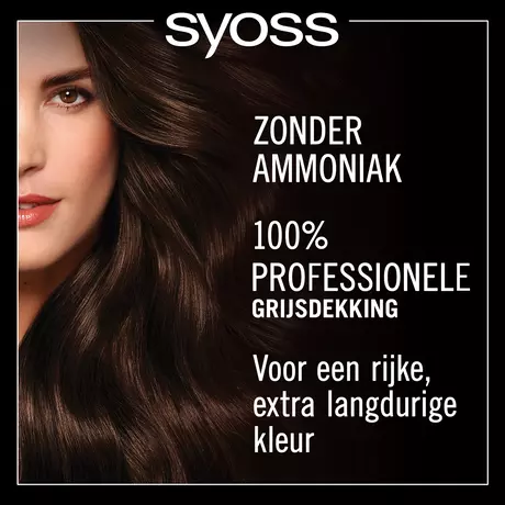 Syoss Oleo Intense Permanente Haarkleuring 4-86 Fluweelbruin/Châtain Velours 115 ML