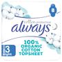 Always Cotton Protection Maandverband Night Met Vleugels 8 Stuks