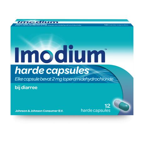 Imodium Loperamid bij Diarree 2 MG 12 Capsules