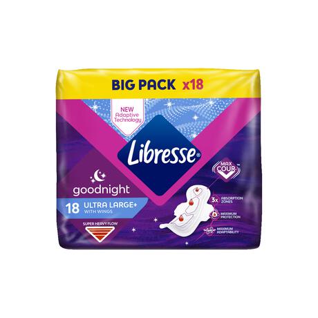 Libresse Ultra Night Maandverband Big Pack 18 stuks