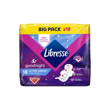 Libresse Ultra Night Maandverband Big Pack 18 stuks