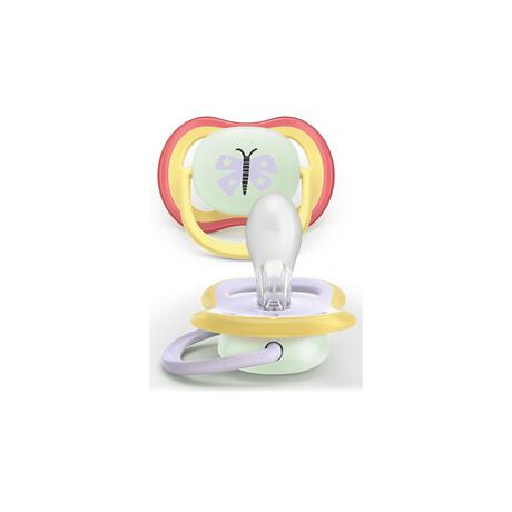 Philips Avent Fopspeen Ultra Air Night 0-6M Double Pack, mixed - SCF376/26