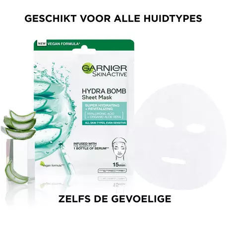 Garnier SkinActive Hydra Bomb Hydraterend + Verfrissend Tissuemasker