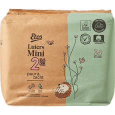 Etos Luiers Mini Puur & Zacht Maat 2 3-6 kg 34 stuks