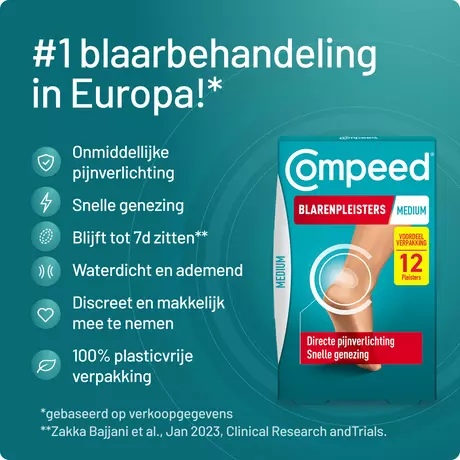 Compeed Blarenpleisters Medium Pleisters 12 stuks