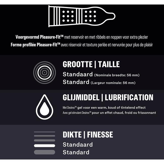 Durex Condooms Orgasm Intense met Ribbels 10 stuks