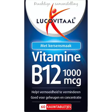 Lucovitaal Vitamine B12 1000 MCG 60 Kauwtabletjes Kersensmaak