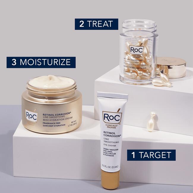 Roc Retinol Correxion Line Smoothing Night Serum 30 capsules