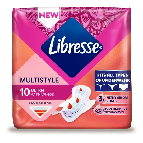 Libresse Ultra Normal Multistyle Maandverband 10 stuks