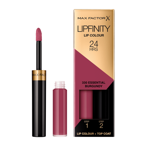 Max Factor Lipfinity Lip Colour 2-Step Long Lasting Lipstick 330 Burgundy