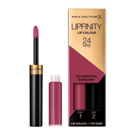 Max Factor Lipfinity Lip Colour 2-Step Long Lasting Lipstick 330 Burgundy