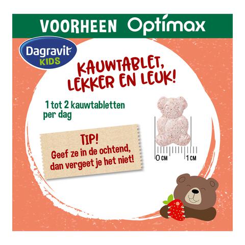 Dagravit Natural Kids Multi Aardbei 60 Dragees
