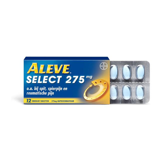 Aleve Select bij o.a. rugpijn spierpijn en gewrichtspijn 12 tabletten