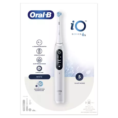 Oral-B iO 6S Wit Elektrische Tandenborstel 