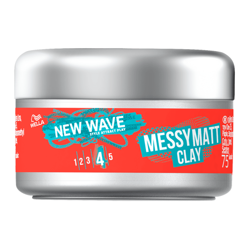 Wella New Wave Messy Matt Clay Haarclay 75 ML