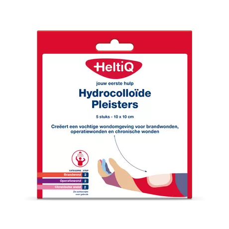 HeltiQ Hydrocolloid Pleisters 5 stuks