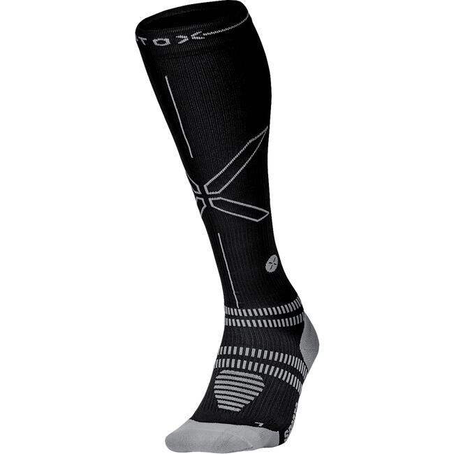 STOX Sport Socks Men - Black / Grey - M2 - 1 Paar