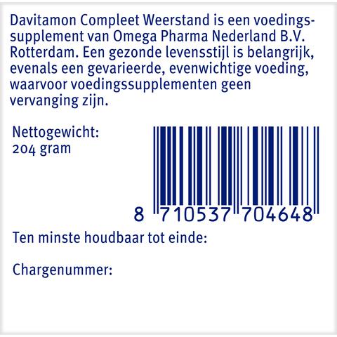 Davitamon Compleet Weerstand Vitamine C & D tabletten