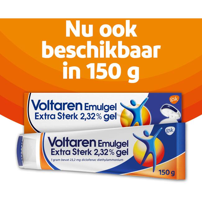 Voltaren Emulgel Extra Sterk 2,32% (Diclofenac) Bij Gewrichtspijn In Knie En Vinger 150 GR