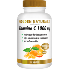 Golden Naturals Vitamine C 1000 mg met Bioflavonoïden Tabletten 180 stuks