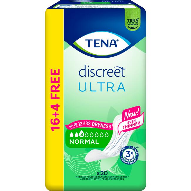 Tena Discreet Ultra Normal 20+4