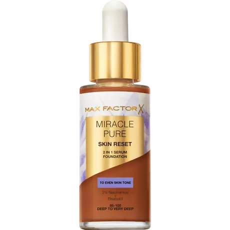 Max Factor Miracle Pure Serum Foundation 95-100 Deep To Very Deep 30 ML