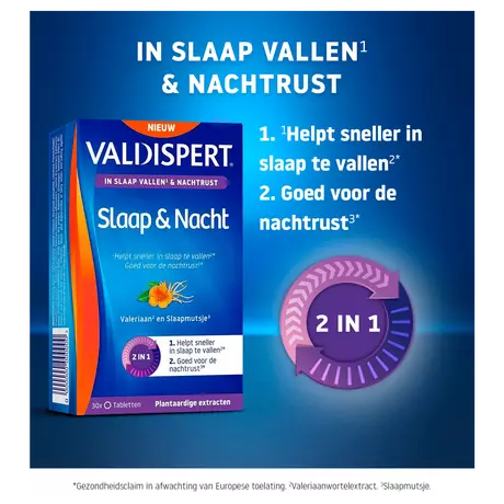 Valdispert Slaap & Nacht Tabletten 30 stuks