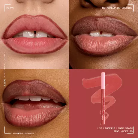 NYX Professional Makeup Lip Lingerie Liner Stain 09 Send Nudes Rood
