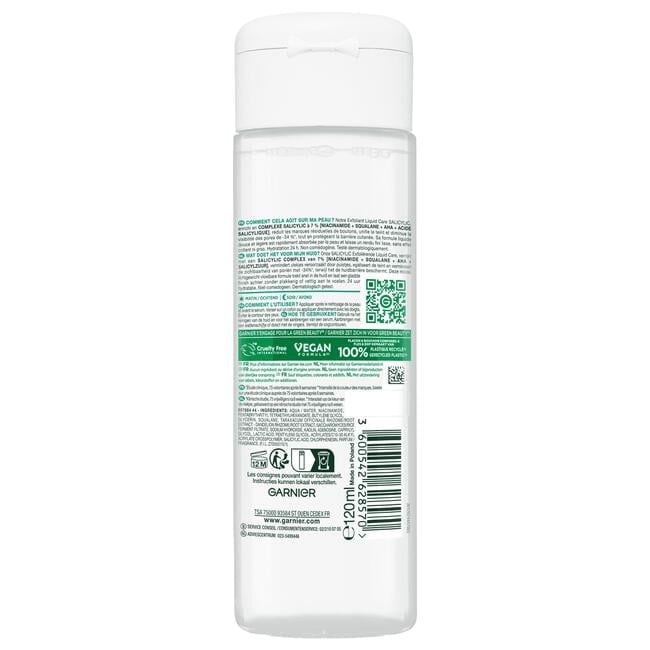 Garnier Pure Active Salicylic Exfoliërende Liquid Care 120 ML