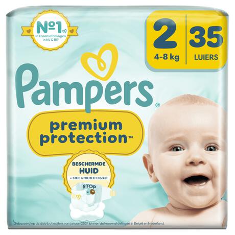 Pampers Premium Protection Luiers Maat 2 4-8 KG 35 Stuks