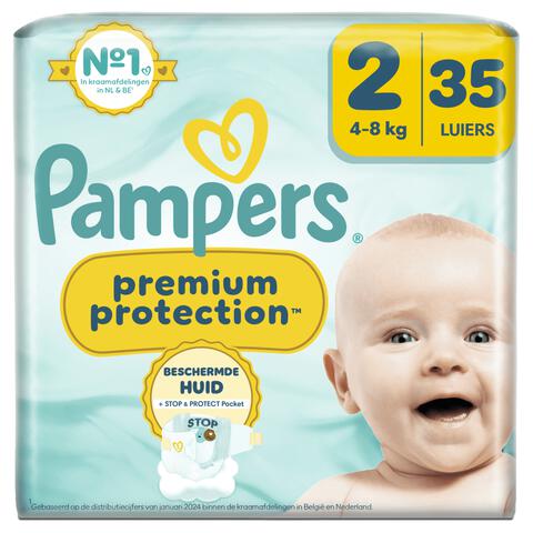 Pampers Premium Protection Luiers Maat 2 4-8 KG 35 Stuks