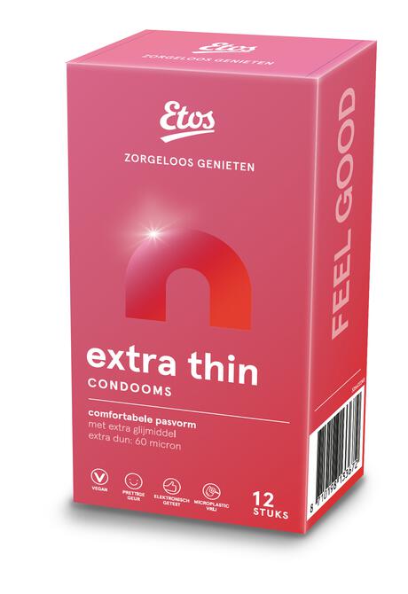 Etos Condooms Extra Thin 12 stuks