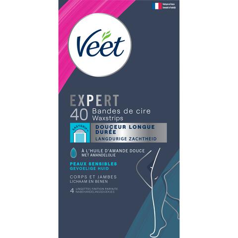Veet Expert Ontharingsstrips Lichaam & benen Gevoelige Huid 40 stuks