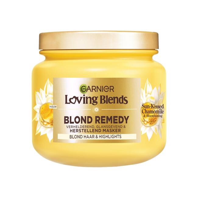 Garnier Loving Blends Sun-Kissed Chamomile & Bloemenhoning Haarmasker 340 ML