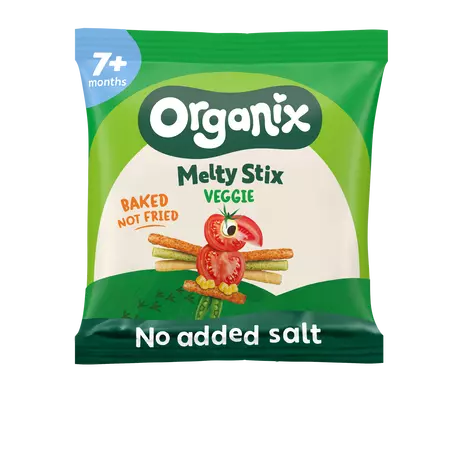 Organix Bio Veggie Groente Sticks 7+ Maanden 15 gram