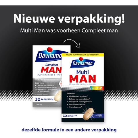 Davitamon Compleet Man Tabletten