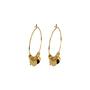 BiSjU Jewellery Oorbellen kleine ronde ringen Gold Plated SS		