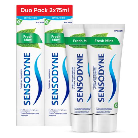 Sensodyne Fresh Mint Tandpasta Duo Pack 2x 75 ML