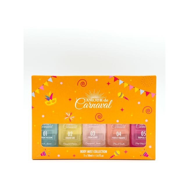Amour de Carnaval Bodymist giftset mini's 5x50ml	