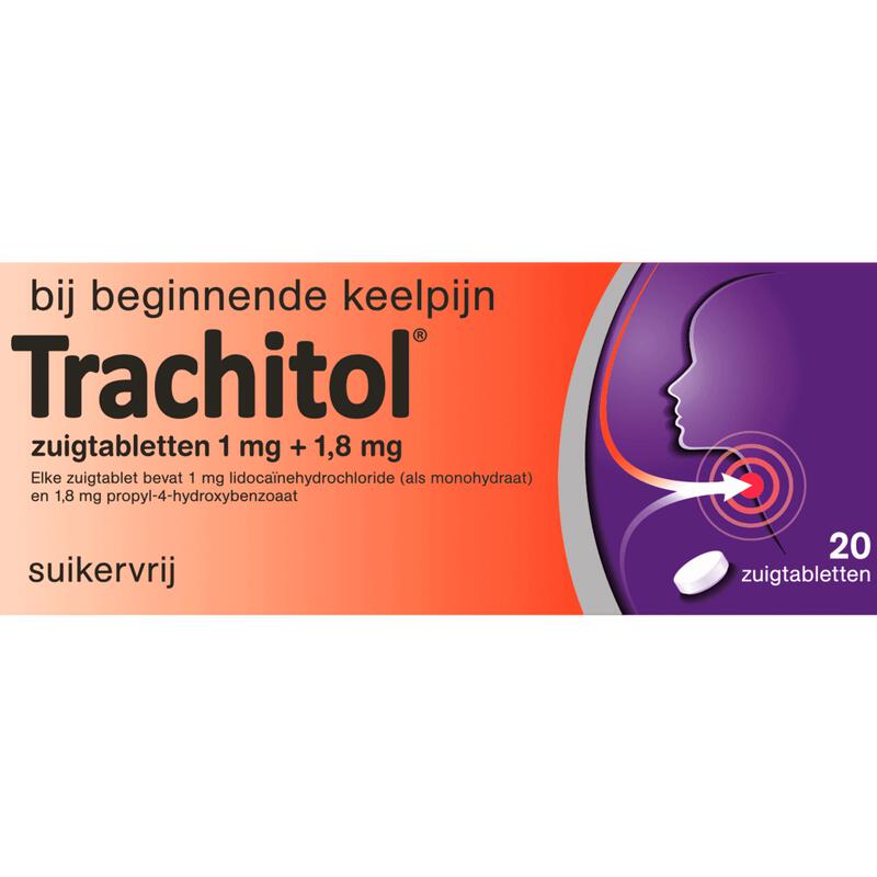 Trachitol Zuigtabletten Suikervrij 20 stuks