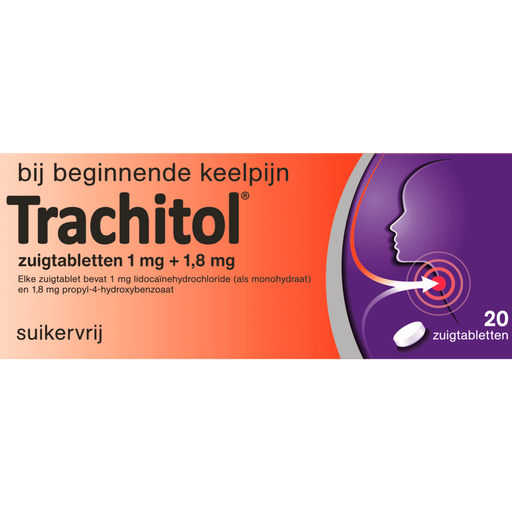 Trachitol Zuigtabletten Suikervrij 20 stuks