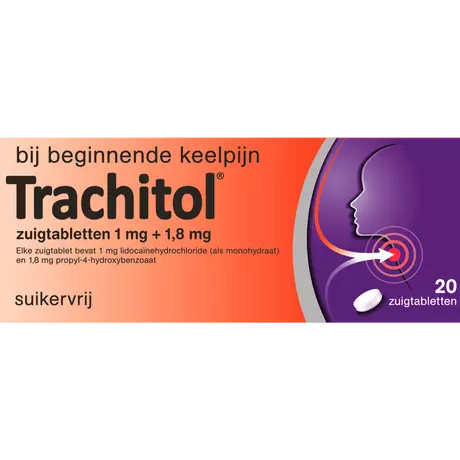 Trachitol Zuigtabletten Suikervrij 20 stuks